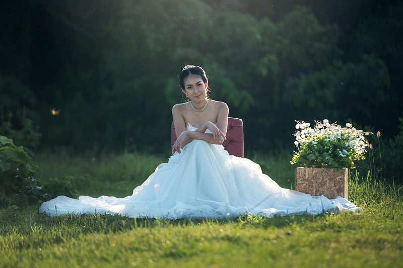Vintage bridal gown